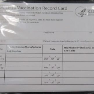 covid 19 Vaccination Card