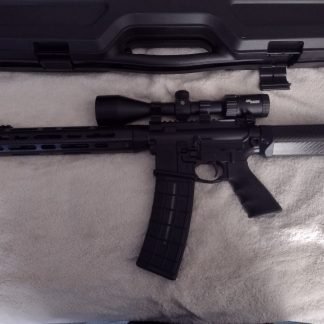 Sig M400 5.56 With Sig Whiskey 3 4x12x50 Scope